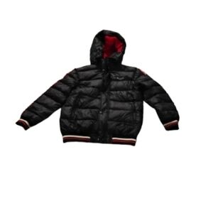 Diesel Boys Contrast Trim Hooded Puffer Jacket Down Fill Size 14